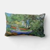Bank of the Oise at Auvers by Vincent van ゴッホ ランバークッション (裏面)