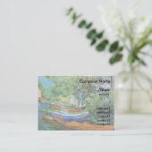 Bank of the Oise at Auvers by Vincent van ゴッホ 名刺 (スタンド正面)