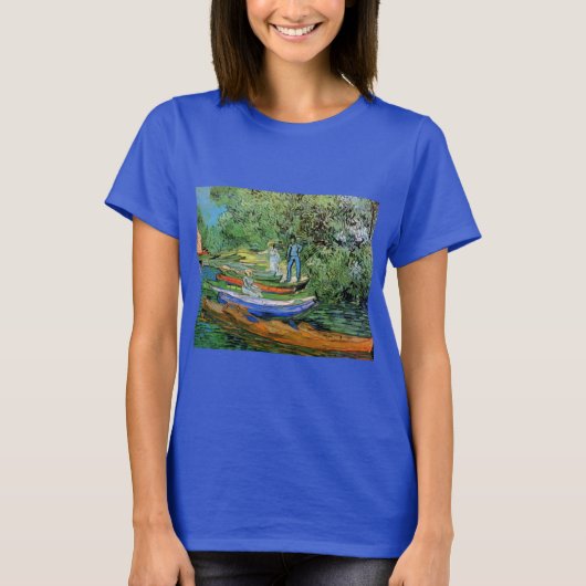 Bank of the Oise at Auvers by Vincent van ゴッホ Tシャツ (正面)