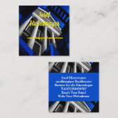 Bankberater, BankangestellterVisitenkarte スクエア名刺 (正面/裏面)