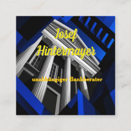 Bankberater, BankangestellterVisitenkarte スクエア名刺