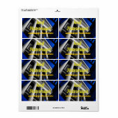 Bankberater, BankangestellterVisitenkarte ラベル (フルシート)