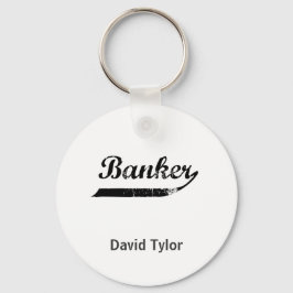 Banker typography キーホルダー