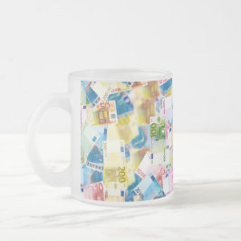 Bankertasse mit Geldscheinen フロストグラスマグカップ