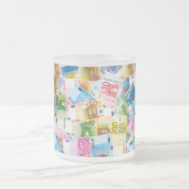 Bankertasse mit Geldscheinen フロストグラスマグカップ
