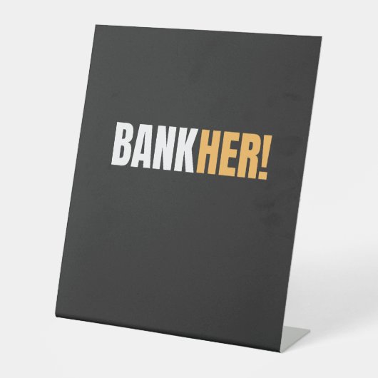 BANKHER! 台座サイン (正面)
