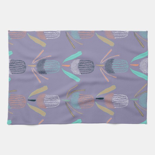 Banksia Lilac キッチンタオル (横)