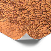 Bankside Mudcracks, Cimarron River, Oklahoma - I ポスター (角)