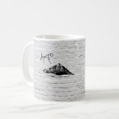 Banksyのスタイルの落書きのマグ コーヒーマグカップ (正面左)