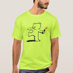 Banksyのテディの爆撃機 Tシャツ