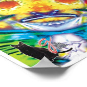 Bannapuddinキネティックコラージュ万華鏡のように千変万化するパターンポスター ポスター (角)