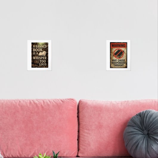 Banned book art set (リビング)