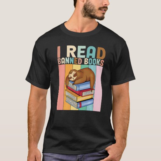 Banned Books Bookworm I Read Banned Books   Tシャツ (正面)