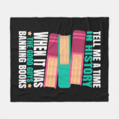 Banned Books Quote フリースブランケット (正面(横))