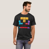 banner Gaming blocks funny Tシャツ (正面フル)