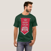 Banner Keep Calm Game On boy Tシャツ (正面フル)