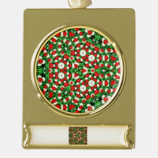 Banner Ornament ゴールドプレートバナーオーナメント (正面)