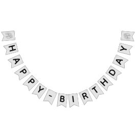 Bannière personnalisée éléphant anniversaire バンティングフラッグ