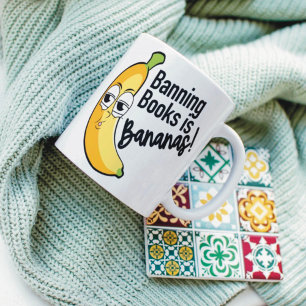 Banning Booksバナナ コーヒーマグカップ