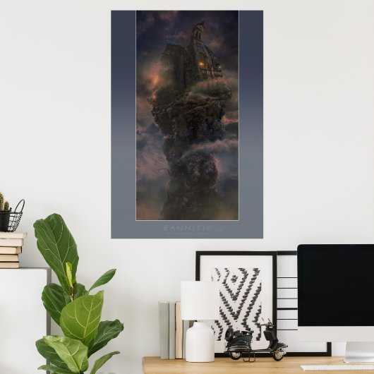 Bannitio (暗) – ポスター (ホームオフィス)