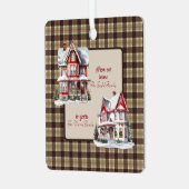 Bannockbane Original Scottish Tartan Christmas メタルオーナメント (正面左)