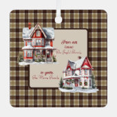 Bannockbane Original Scottish Tartan Christmas メタルオーナメント (正面)