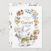 Banny Rabet new born Greeting cards 招待状 (正面/裏面)