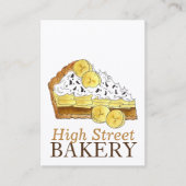 Banoffee Banana Toffee Pie Sliceイギリスベーカリー 名刺 (正面)