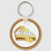 Banoffee Banana Toffee Pie Sliceイギリス料理 キーホルダー (裏面)