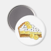 Banoffee Banana Toffee Pie Sliceイギリス料理 マグネット (正面/裏面)