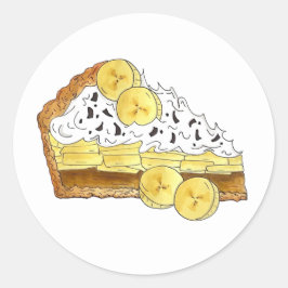 Banoffee Banana Toffee Pie Sliceイギリス料理 ラウンドシール