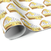 Banoffee Banana Toffee Pie Sliceイギリス料理 ラッピングペーパー (ロールコーナー)