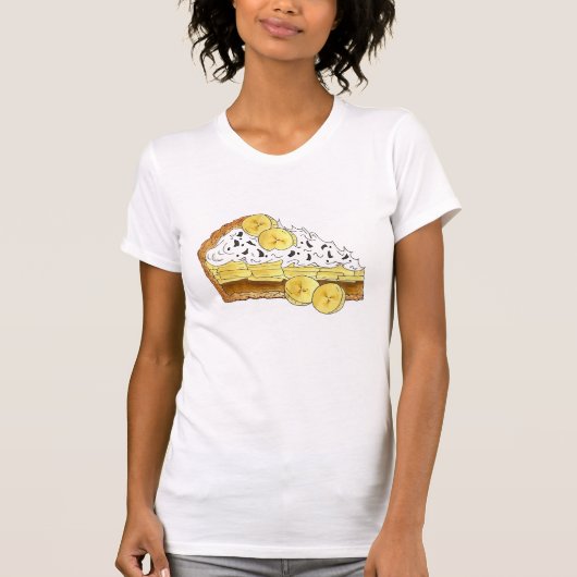 Banoffee Banana Toffee Pie Sliceイギリス料理 Tシャツ (正面)