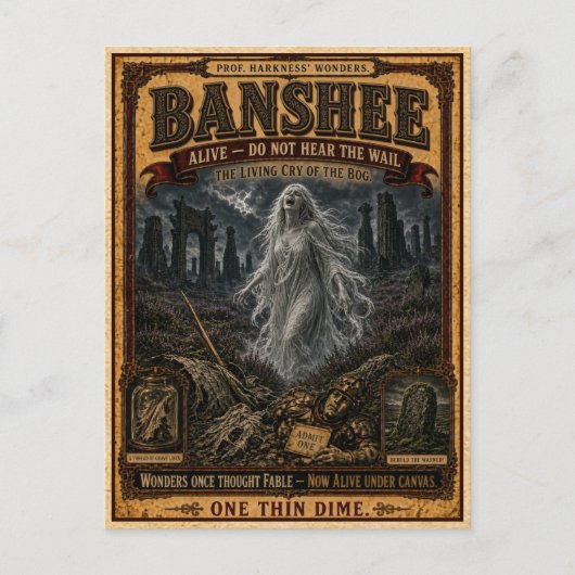 Banshee, Vintage Circus Monster ポストカード (正面)