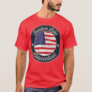Bantam Lake - Patriotic Connecticut Souvenir T-Shi Tシャツ