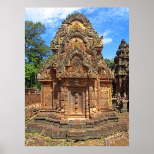 Banteay Sreiの寺院Chandi ポスター