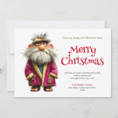 Banter Santa custom cartoon Christmas greeting car シーズンカード (正面)