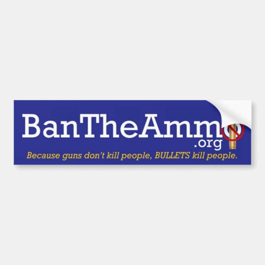 BanTheAmmo Bumper Sticker バンパーステッカー (正面)