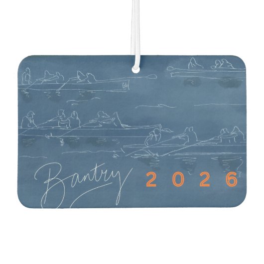 Bantry 2026 All Ireland Coastal Rowing Airfreshner カーエアーフレッシュナー (正面)
