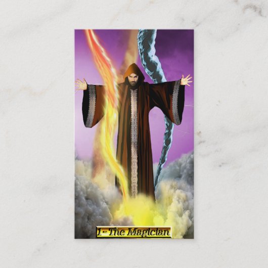 Banxのタロットの手品師の名刺 名刺 (正面)