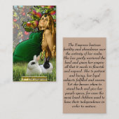 Banxのタロットの皇后の名刺 名刺 (正面/裏面)