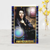 Banxのタロットの高い尼僧の挨拶状 カード (黄色い花)