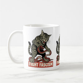 Banzai Kat Fight Fascism コーヒーマグカップ