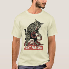 Banzai Kat Fight Fascism Tシャツ