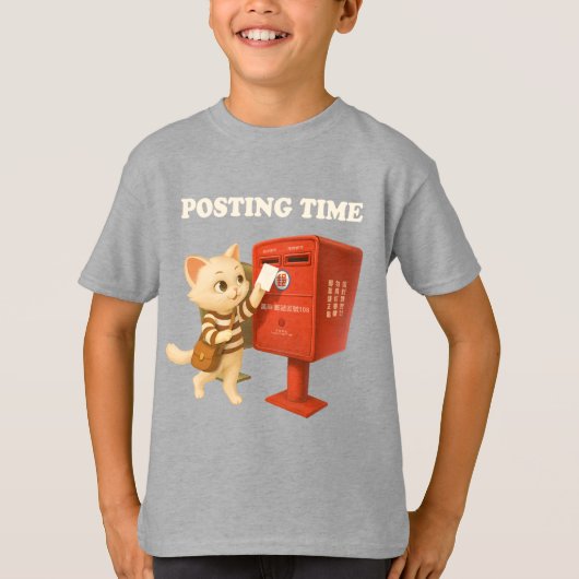 Bao Bao: Posting Time with Retro Taiwan Mailbox Tシャツ (正面)