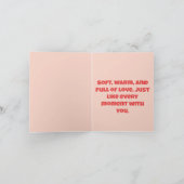 Bao Love You Now and Forever - Romantic Food Pun カード (内部)