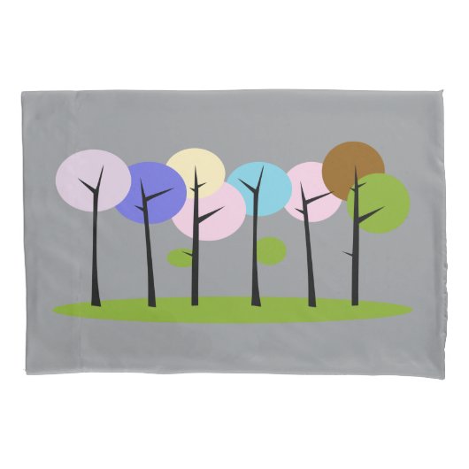 Baobabサンセットピロー – アフリカンシルエット 枕カバー (正面)