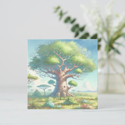 Baobab Tree & Quote	 カード (スタンド正面)