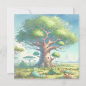 Baobab Tree & Quote	 カード (正面)