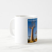 Baobabs de Madagascar コーヒーマグカップ (正面左)